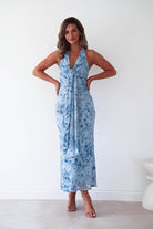 Oh Hello Clothing Women > Clothing > Dresses 1 *DONE CM6570J02 BLUE JAQUARD (LIKE TARA) KAARLO