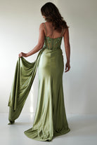 Diva Embellished Corset Gown | Green | Debs & Prom | Formal Gown | Oh Hello Clothing