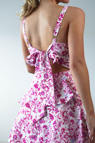 Emily Floral Ruffle Maxi Dress Pink Print | Wedding Guest Dress | Maxi | Oh Hello Clothing