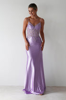 Eternity Glitter Bodycon Gown | Lilac | Debs & Prom | Formal Gown | Oh Hello Clothing