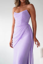 Oh Hello Clothing Women > Clothing > Dresses 1*DONE-Finn Strapless Draped Maxi Dress | LAVENDER