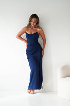 Oh Hello Clothing Women > Clothing > Dresses 1*DONE-Finn Strapless Draped Maxi Dress | NAVY