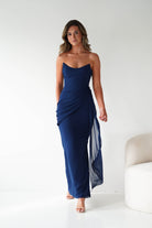 Oh Hello Clothing Women > Clothing > Dresses 1*DONE-Finn Strapless Draped Maxi Dress | NAVY