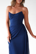 Oh Hello Clothing Women > Clothing > Dresses 1*DONE-Finn Strapless Draped Maxi Dress | NAVY