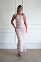 Oh Hello Clothing Women > Clothing > Dresses 1*DONE- FP- 578201- PINK Ruffle Bodycon Maxi Dress (Copy)