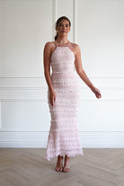 Oh Hello Clothing Women > Clothing > Dresses 1*DONE- FP- 578201- PINK Ruffle Bodycon Maxi Dress (Copy)