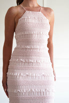 Oh Hello Clothing Women > Clothing > Dresses 1*DONE- FP- 578201- PINK Ruffle Bodycon Maxi Dress (Copy)