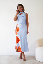 Oh Hello Clothing Women > Clothing > Dresses 1*DONE* GIRLINMIND-BLUE DRESS WITH MATCHING SCARF