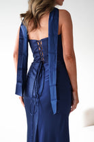 Oh Hello Clothing Dresses > Prom Dresses 1*DONE-Giselle Corset Satin Maxi Dress | New colour Navy