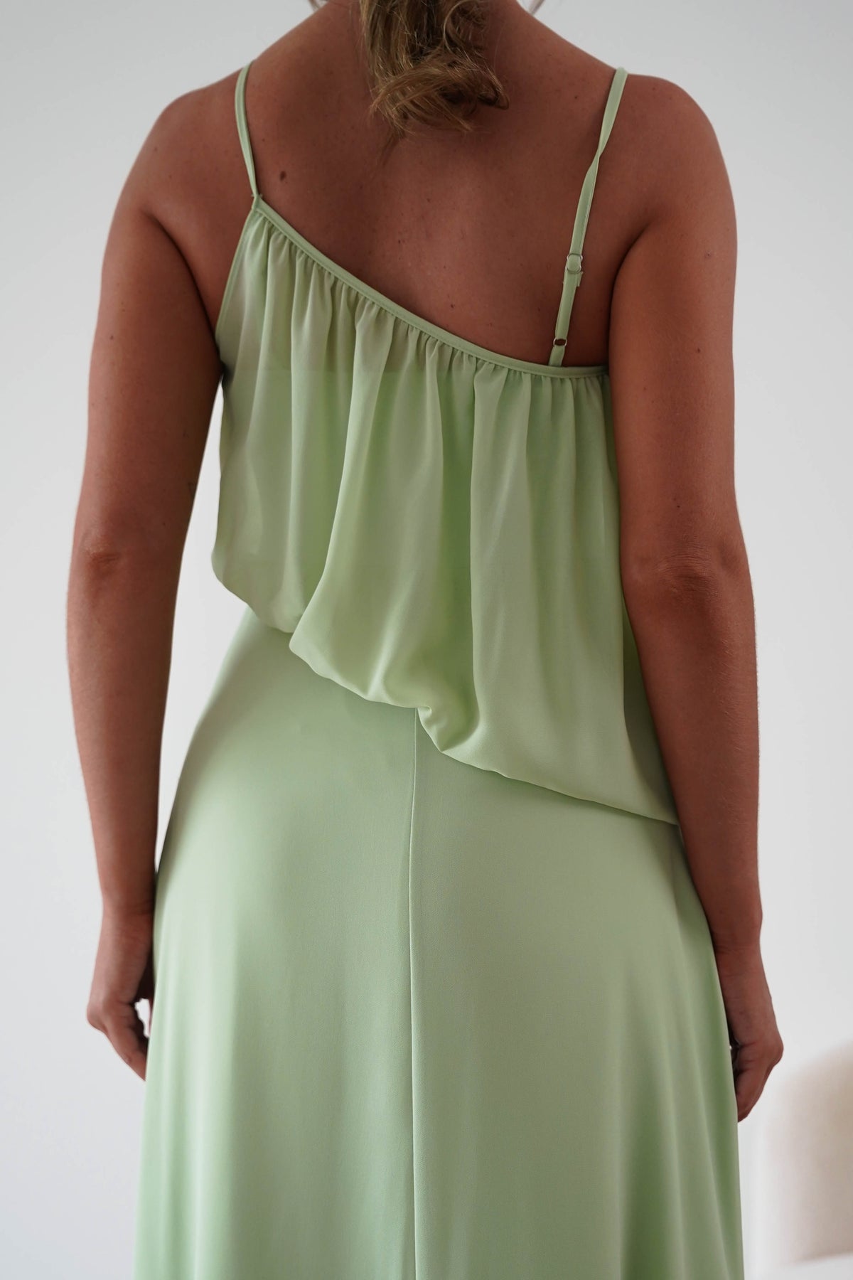 Oh Hello Clothing Women > Clothing > Dresses 1*DONE*-INDIKAH-HRTO147F-sage Asymmetric Draped Maxi Dress (Copy)
