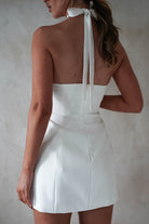 Peyton Pearl Detail Mini Dress | White | Graduation | Bride To Be Hen Dress | Oh Hello Clothing