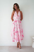 Oh Hello Clothing Women > Clothing > Dresses 1 *DONE - KA0231D05 - MAKAILA PINK PRINT (CHANGE NAME ?)