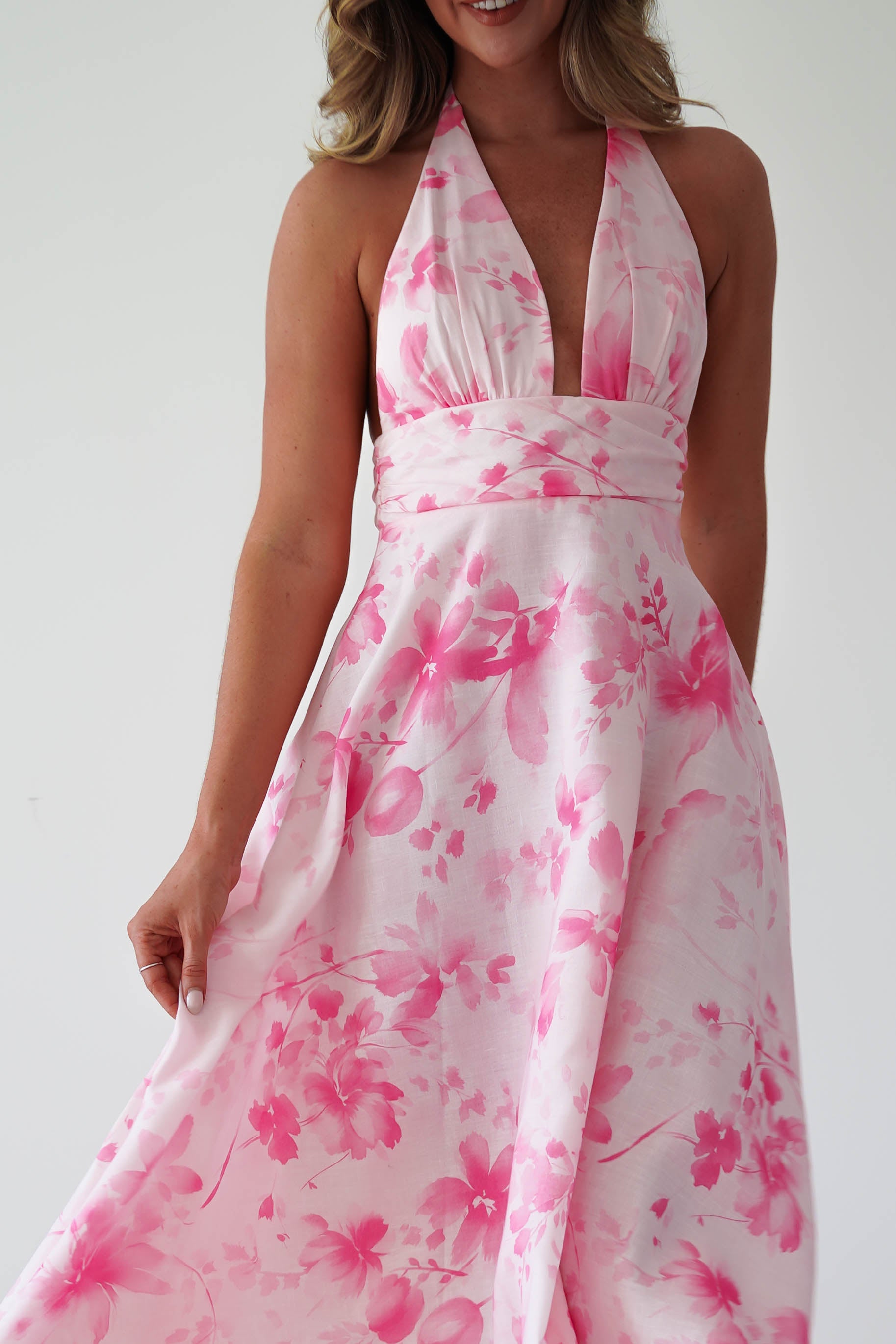 Oh Hello Clothing Women > Clothing > Dresses 1 *DONE - KA0231D05 - MAKAILA PINK PRINT (CHANGE NAME ?)