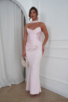 Oh Hello Clothing Women > Clothing > Dresses 1*DONE-Kailani Strapless Ruched Maxi Dress | NEW COLOUR-PINK