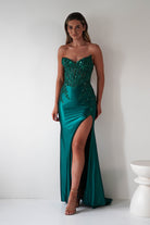 Dallas Luxe Embellished Gown | Emerald Green | Debs & Prom | Formal Gown | Oh Hello Clothing