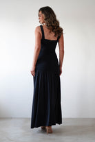 Milla Jersey Bodycon Maxi Dress Black | Wedding Guest Dress | Bodycon | Maxi | Oh Hello Clothing