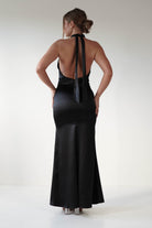 Kartia Halterneck Maxi Gown | Black | Debs & Prom | Formal Gown | Oh Hello Clothing