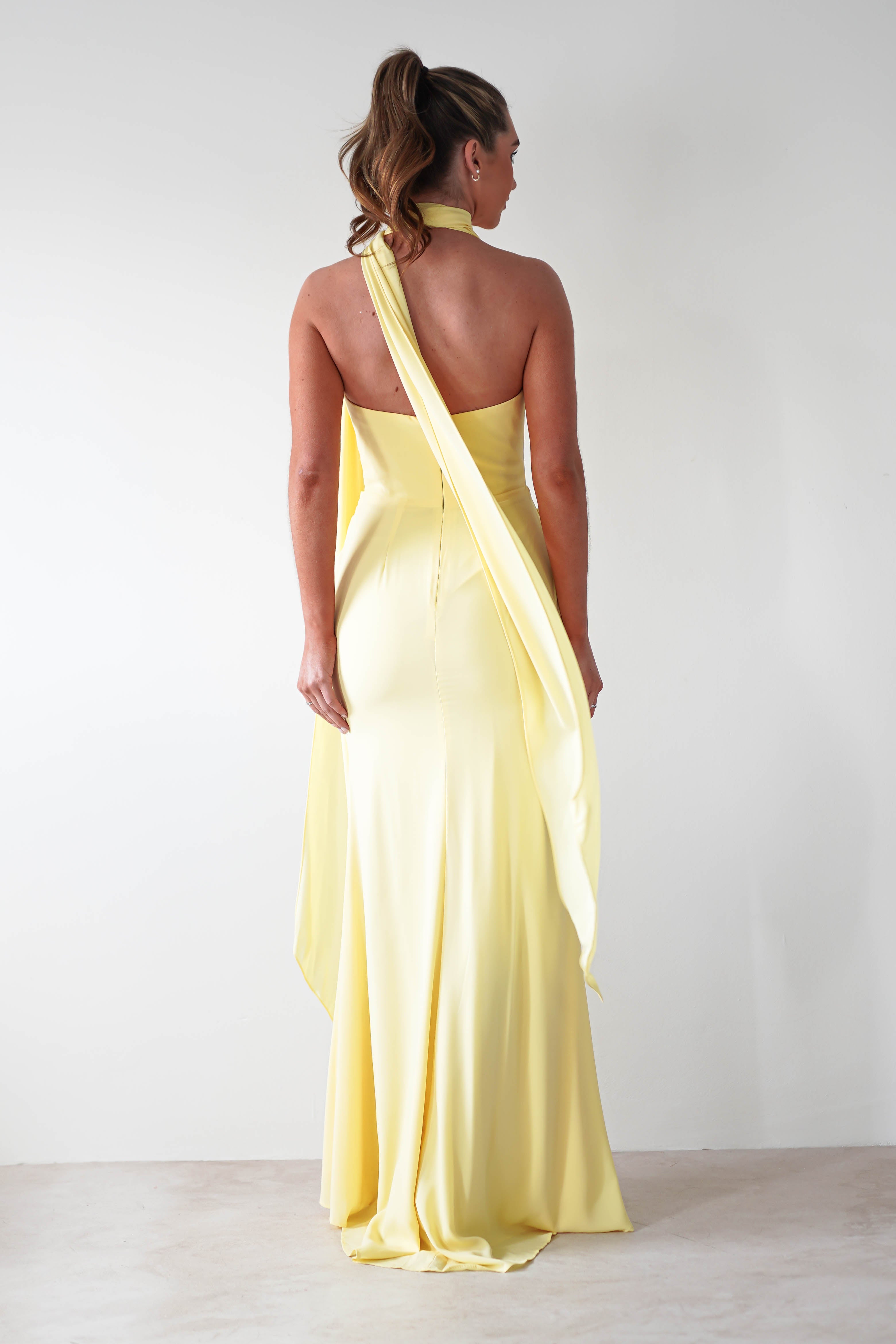 Lisa Multiway Chiffon Gown | Yellow | Debs & Prom | Formal Gown | Oh Hello Clothing