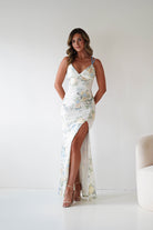 Oh Hello Clothing Women > Clothing > Dresses 1*DONE - LOVESOME-CD30948-Light blue SEQUIN GOWN (Copy)