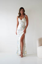 Oh Hello Clothing Women > Clothing > Dresses 1*DONE - LOVESOME-CD30948-Light blue SEQUIN GOWN (Copy)