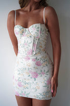 Oh Hello Clothing Women > Clothing > Dresses 1*DONE - LOVESOME-CD55469-pink FLORAL- MINI DRESS (Copy)