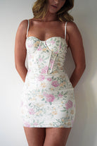 Oh Hello Clothing Women > Clothing > Dresses 1*DONE - LOVESOME-CD55469-pink FLORAL- MINI DRESS (Copy)