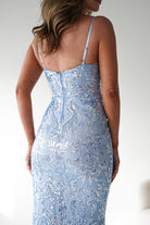 Oh Hello Clothing Women > Clothing > Dresses 1*DONE - LOVESOME-CD55508-LIGHT BLUE SEQUIN GOWN
