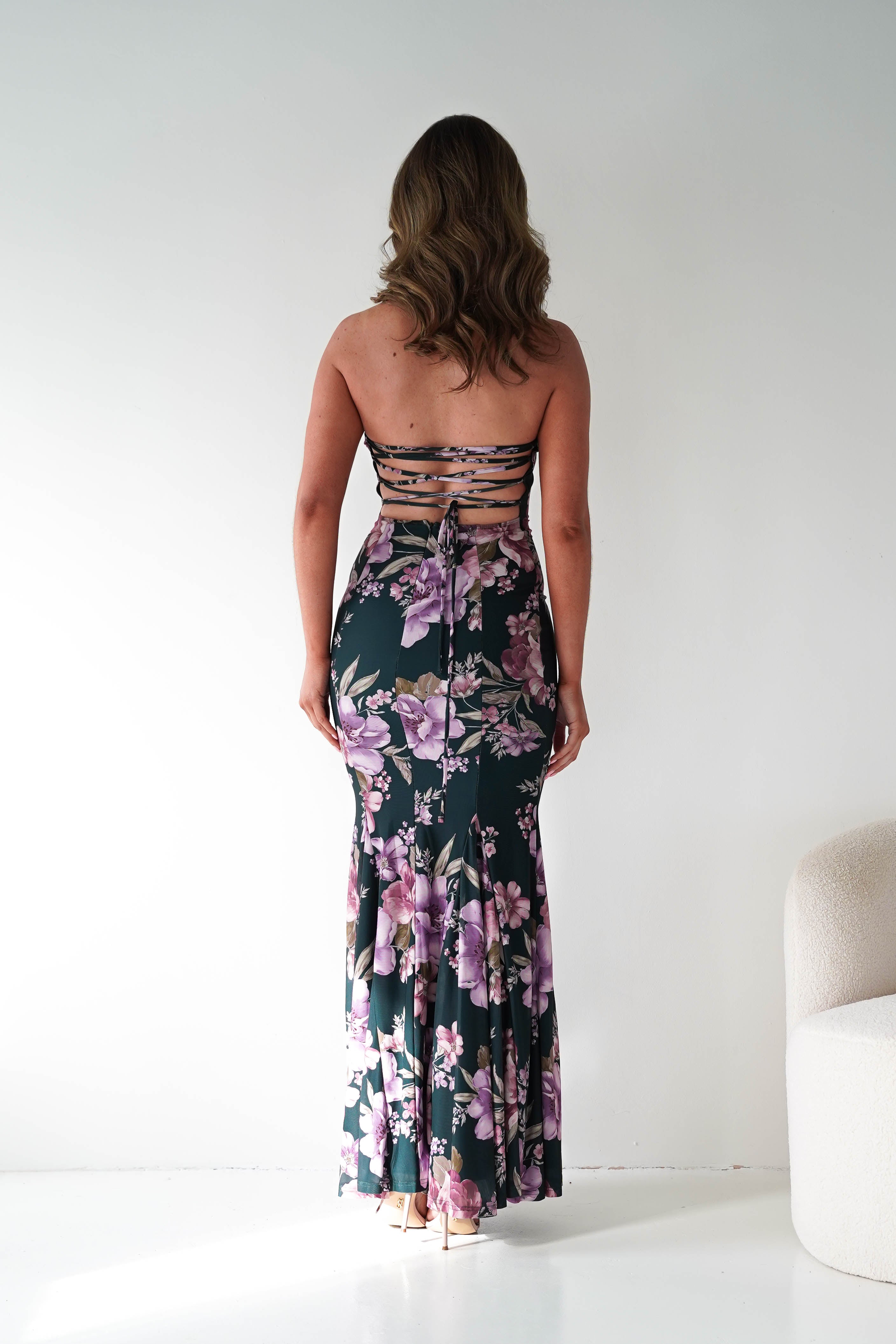 Oh Hello Clothing Women > Clothing > Dresses 1*DONE - LOVESOME-CD55832- HUNTER/LAVENDER DRESS