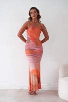 Oh Hello Clothing Women > Clothing > Dresses 1*DONE-LUXXEL-LD12687-Ruched Maxi Dress