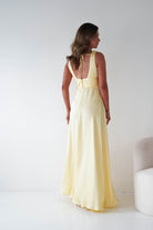 Oh Hello Clothing Women > Clothing > Dresses 1*DONE - MANIJU-MM26010-YELLOW SATIN DRESS (Copy)
