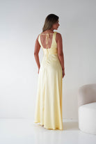 Oh Hello Clothing Women > Clothing > Dresses 1*DONE - MANIJU-MM26010-YELLOW SATIN DRESS (Copy)
