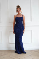 Oh Hello Clothing Dresses > Prom Dresses 1*Done- Maria Sequin Bodycon Maxi Gown / new colour Blue