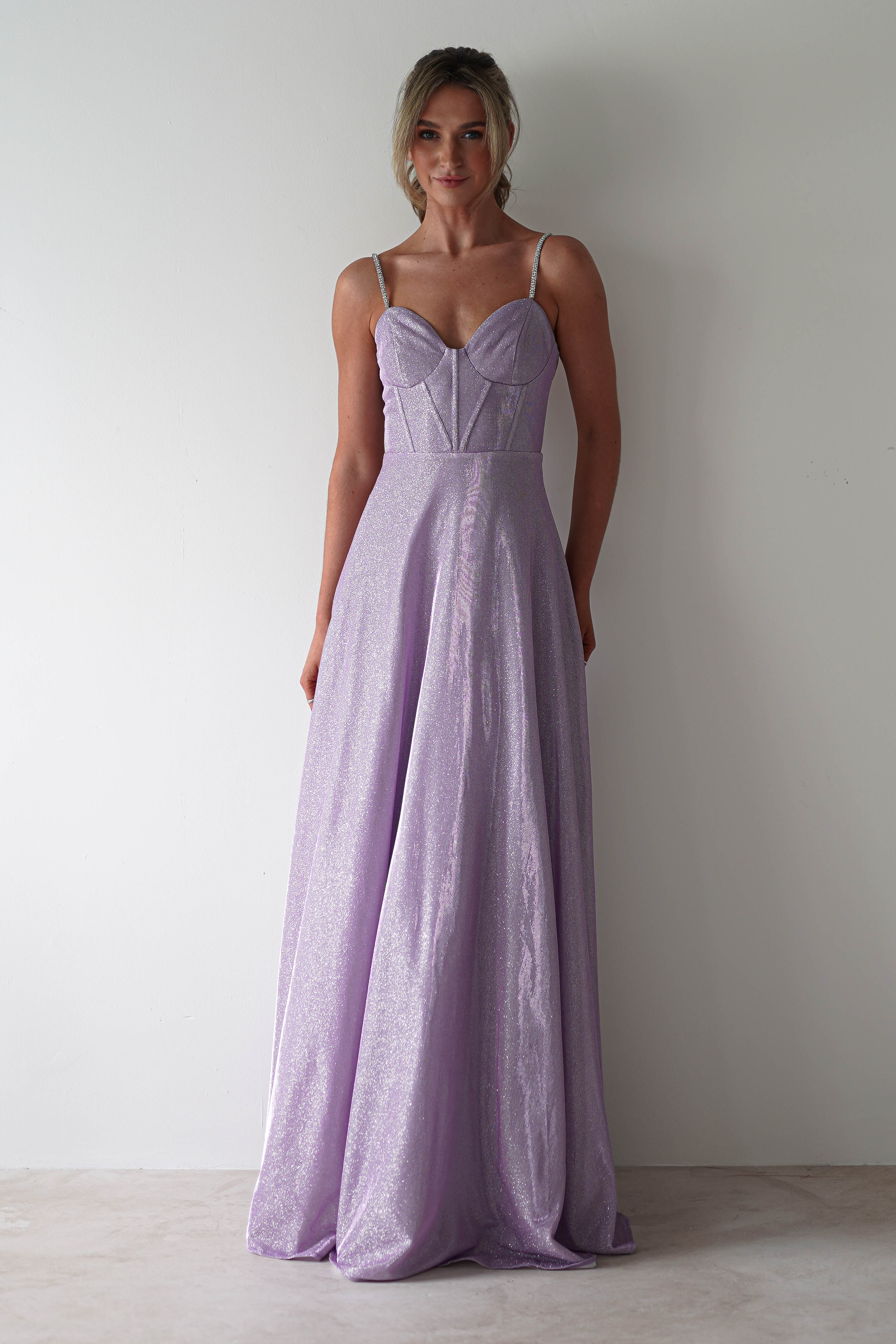 Marlene Glitter Gown | Lavendar | Debs & Prom | Formal Gown | Oh Hello Clothing