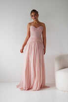 Oh Hello Clothing Women > Clothing > Dresses 1*done-Nicolette Strapless Chiffon Maxi Gown | new colour blush