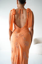 Oh Hello Clothing Women > Clothing > Dresses 1*DONE-Noah Floral Embellished Maxi Dress | ORANGE