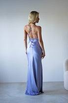 Elsa Matte Satin Maxi Gown | Periwinkle Blue | Debs & Prom | Formal Gown | Oh Hello Clothing