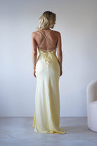Elsa Matte Satin Maxi Gown | Yellow | Debs & Prom | Formal Gown | Oh Hello Clothing