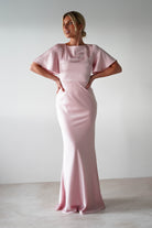 Olivia Matte Satin Maxi Dress | Periwinkle Blue | Bridesmaid Dress | Oh Hello Clothing