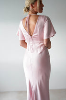 Olivia Matte Satin Maxi Dress | Periwinkle Blue | Bridesmaid Dress | Oh Hello Clothing