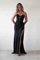 Perla Embellished Gown | Black | Debs & Prom | Formal Gown | Oh Hello Clothing