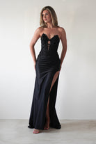 Perla Embellished Gown | Black | Debs & Prom | Formal Gown | Oh Hello Clothing