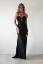 Perla Embellished Gown | Black | Debs & Prom | Formal Gown | Oh Hello Clothing