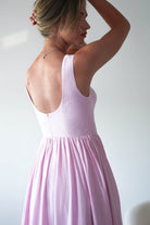 Monroe Skater Midaxi Dress Pink | Wedding Guest Dress | Skater | Oh Hello Clothing