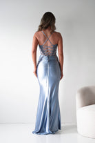 Oh Hello Clothing Dresses > Prom Dresses 1*DONE- Raya Embellished Corset Gown | NEW COLOUR- LIGHT BLUE SAMPLE