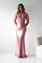 Oh Hello Clothing Dresses > Prom Dresses 1*DONE- Raya Embellished Corset Gown | NEW COLOUR- PINK SAMPLE (Copy)