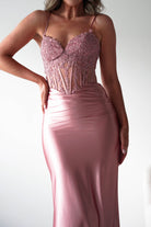 Oh Hello Clothing Dresses > Prom Dresses 1*DONE- Raya Embellished Corset Gown | NEW COLOUR- PINK SAMPLE (Copy)