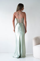 Oh Hello Clothing Dresses > Prom Dresses 1*DONE- Raya Embellished Corset Gown | NEW COLOUR- Sage SAMPLE (Copy) (Copy)