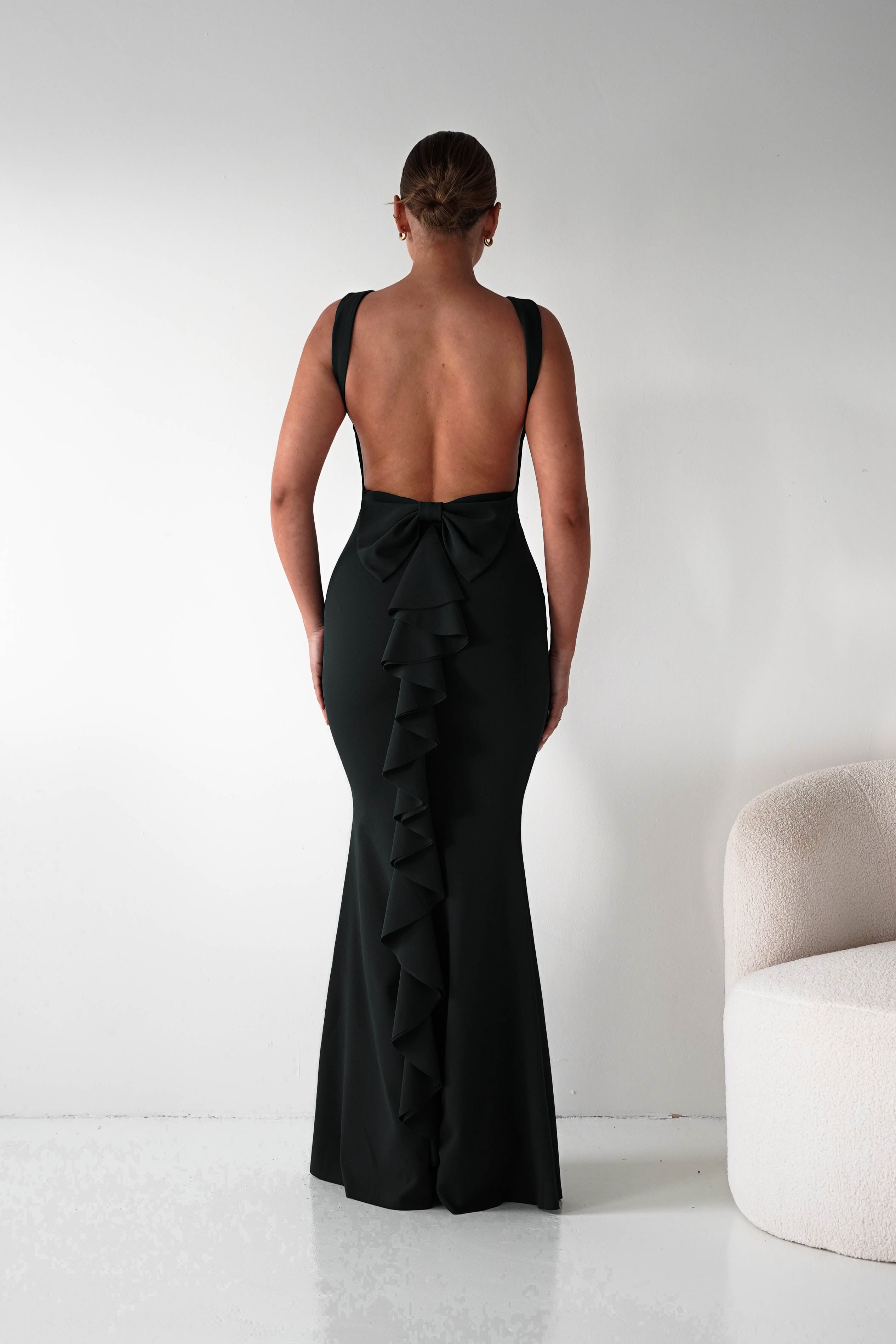 Oh Hello Clothing Women > Clothing > Dresses 1*DONE- Samantha Bow Detail Maxi Dress | BLACK