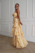 Oh Hello Clothing Women > Clothing > Dresses 1* DONE - SAMPLE- SAME STYLE AS Elouise Floral Tiered Maxi Dress Yellow(Copy)