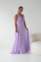 Oh Hello Clothing Women > Clothing > Dresses 1*DONE- Sara A-Line Chiffon Maxi Dress | LAVENDER